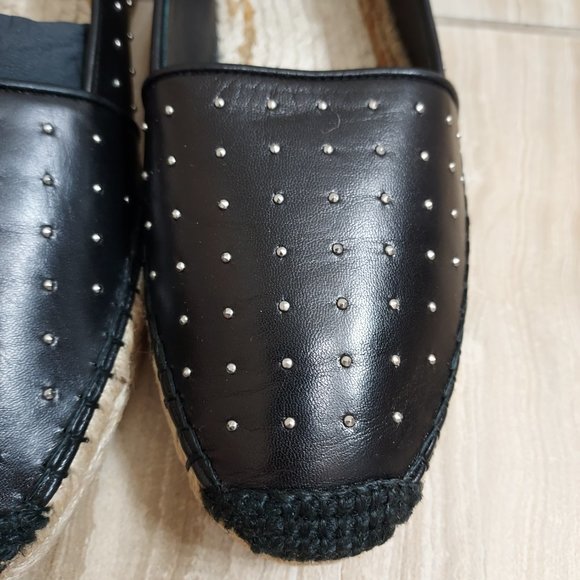Saint Laurent Napa Studded Espadrille Flat - Picture 2 of 9